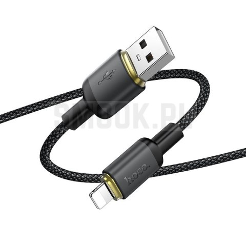 Kabel USB A do Lightning Hoco 2,4A 1 m X128 Benefit czarny