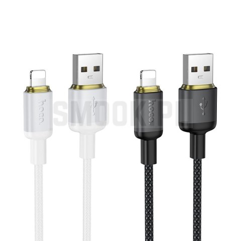 Kabel USB A do Lightning Hoco 2,4A 1 m X128 Benefit czarny