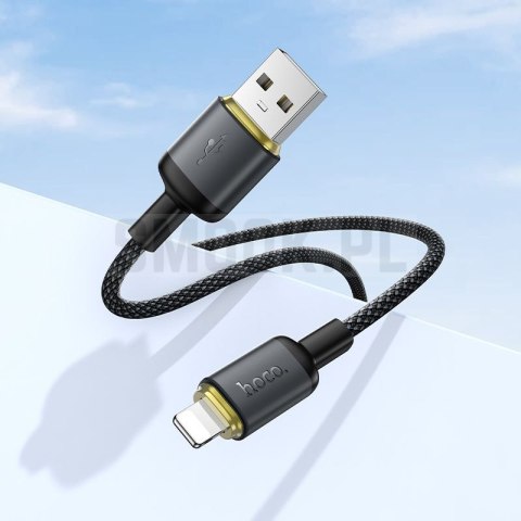 Kabel USB A do Lightning Hoco 2,4A 1 m X128 Benefit czarny