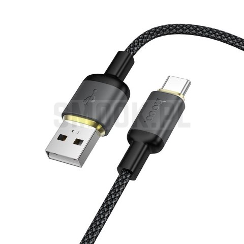 Kabel USB A do USB C Hoco 3A 1 m X128 Benefit czarny