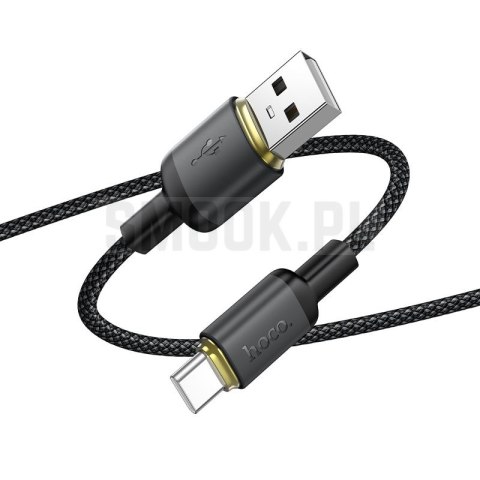 Kabel USB A do USB C Hoco 3A 1 m X128 Benefit czarny