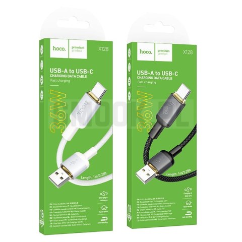 Kabel USB A do USB C Hoco 3A 1 m X128 Benefit czarny