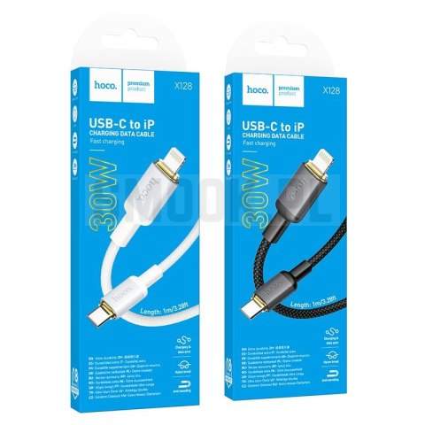 Kabel USB C do Lightning Hoco PD 30W 1 m X128 Benefit czarny