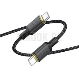 Kabel USB C do USB C Hoco 3A 60W 1 m X128 Benefit czarny