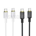 Kabel USB C do USB C Hoco 3A 60W 1 m X128 Benefit czarny