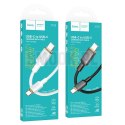 Kabel USB C do USB C Hoco 3A 60W 1 m X128 Benefit czarny