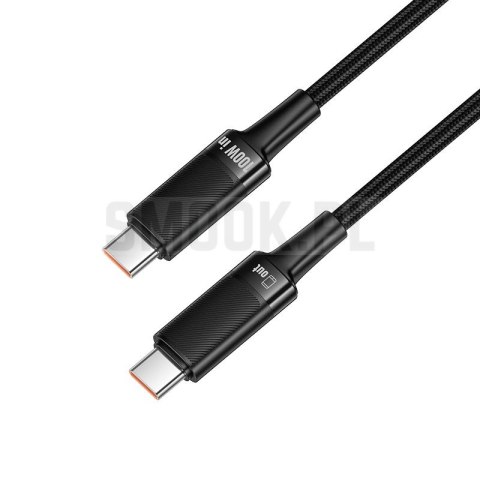 Kabel USB C do USB C Hoco PD 5A 100W 1,2 m U153 Extreme czarny