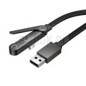 Kabel z podstawką USB A do USB C Hoco 3A 1,2 m U150 Exquisite czarny