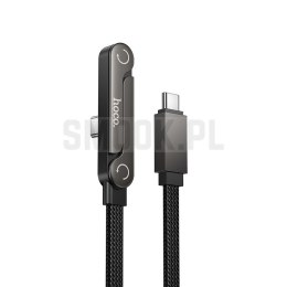 Kabel z podstawką USB C do USB C Hoco PD 60W 1,2 m U150 Exquisite czarny