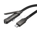 Kabel z podstawką USB C do USB C Hoco PD 60W 1,2 m U150 Exquisite czarny