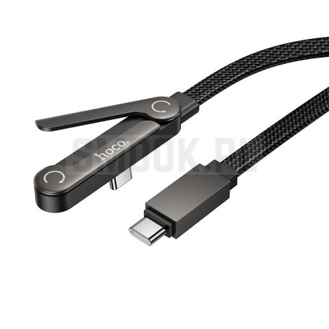 Kabel z podstawką USB C do USB C Hoco PD 60W 1,2 m U150 Exquisite czarny