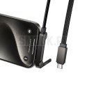 Kabel z podstawką USB C do USB C Hoco PD 60W 1,2 m U150 Exquisite czarny