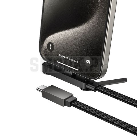 Kabel z podstawką USB C do USB C Hoco PD 60W 1,2 m U150 Exquisite czarny