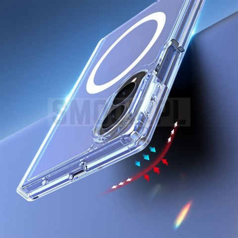 DUX DUCIS futerał CLIN MAG kompatybilny z MagSafe do SAMSUNG Z Fold 8 Wide transparentny