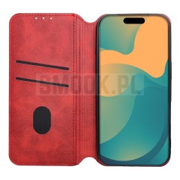 Etui z klapką na Samsung S26 FE Cubic Book czerwone