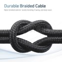 Kabel USB X-ONE FlowLink Running LED - typ C do C max 100W 1,2m czarny