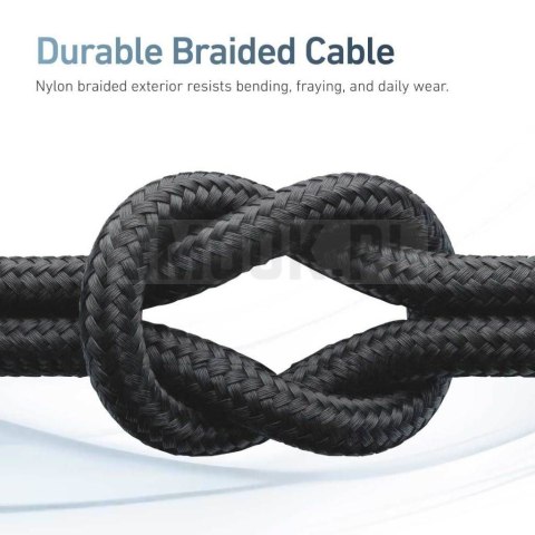 Kabel USB X-ONE FlowLink Running LED - typ C do C max 100W 1,2m czarny