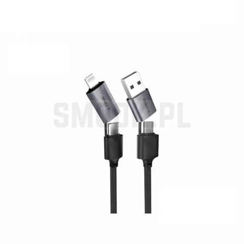 Kabel USB X-ONE QuantumFlex - typ C do C max 60W 1,2m czarny
