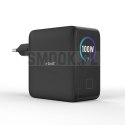 Ładowarka sieciowa X-ONE ChargePro GaN z LCD 100W 3x USB C 1x USB A - czarna