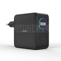Ładowarka sieciowa X-ONE ChargePro GaN z LCD 100W 3x USB C 1x USB A - czarna