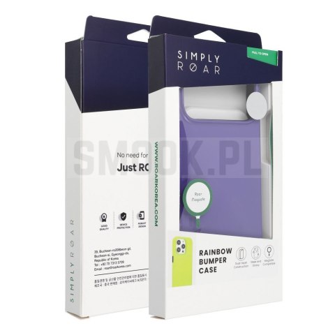 ROAR futerał RAINBOW BUMPER kompatybilny z MagSafe do SAMSUNG A27 fioletowy