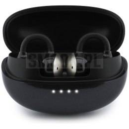 Sluchawki bezprzewodowe douszne OWS Guess Metalic Finish Electropated Parts Classic Logo czarne