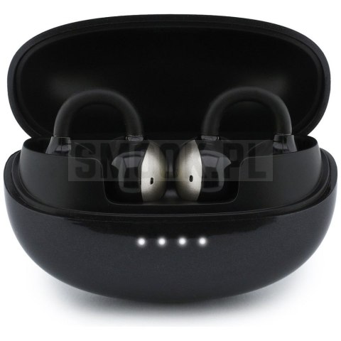 Sluchawki bezprzewodowe douszne OWS Guess Metalic Finish Electropated Parts Classic Logo czarne