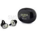 Sluchawki bezprzewodowe douszne OWS Guess Metalic Finish Electropated Parts Classic Logo czarne