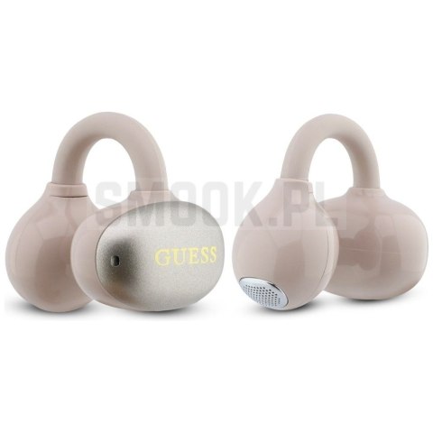 Sluchawki bezprzewodowe douszne OWS Guess Metalic Finish Electropated Parts Classic Logo różowe
