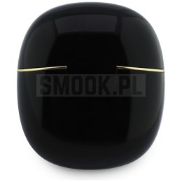 Słuchawki bezprzewodowe douszne TWS Guess Glossy Gold Line Classic czarne