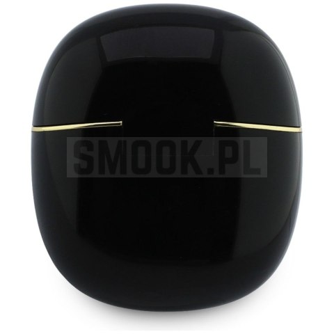 Słuchawki bezprzewodowe douszne TWS Guess Glossy Gold Line Classic czarne