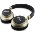 Słuchawki bezprzewodowe nauszne Guess ENC 4G Gold Script Metal czarne