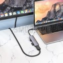 Adapter HUB 6w1 (HDTV+USB 3.0+USB 2.0+SD+TF+PD) USB-C Hoco HB28 czarny
