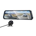 Kamera samochodowa na lusterko z wyświetlaczem 9,66" 1080p/30fps + kamera tylna 720p/30fps Hoco DV16 czarna