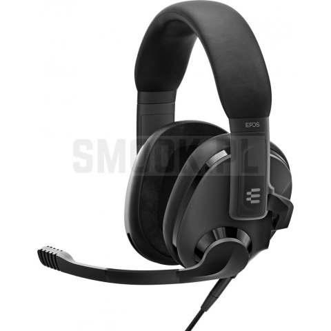 Słuchawki przewodowe nauszne Jack 3,5 mm/USB z mikrofonem Sennheiser EPOS H3 czarne