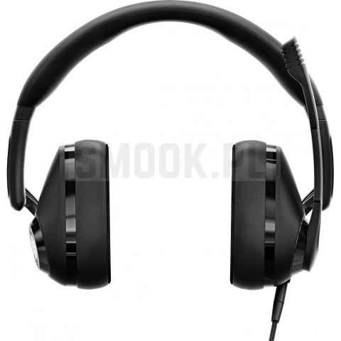 Słuchawki przewodowe nauszne Jack 3,5 mm/USB z mikrofonem Sennheiser EPOS H3 czarne