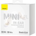 BASEUS słuchawki bezprzewodowe bluetooth TWS Bowie EZ10 białe
