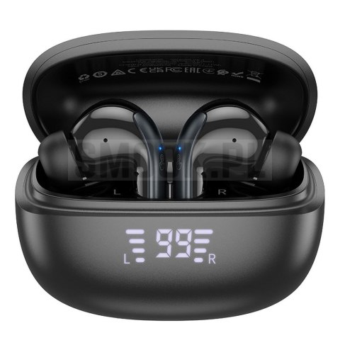 HOCO słuchawki bezprzewodowe bluetooth TWS ANC + ENC EQ5 czarne HOCO słuchawki bezprzewodowe bluetooth TWS ANC + ENC EQ5 czarne