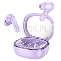 HOCO słuchawki bezprzewodowe bluetooth TWS EQ6 fioletowe