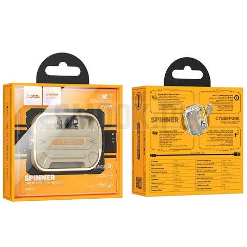 HOCO słuchawki bezprzewodowe bluetooth TWS EW55 złote