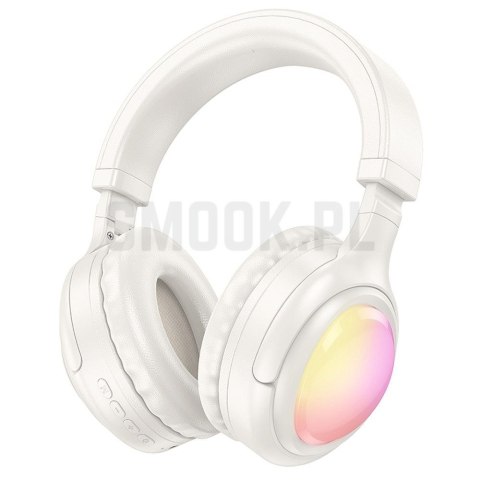 HOCO słuchawki bezprzewodowe bluetooth nagłowne W48 białe