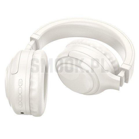 HOCO słuchawki bezprzewodowe bluetooth nagłowne W48 białe