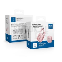 BLUE STAR słuchawki bezprzewodowe bluetooth TWS Transparency Fi22 różowe