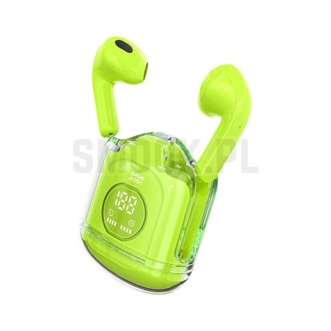 BLUE STAR słuchawki bezprzewodowe bluetooth TWS Transparency Fi22 zielone