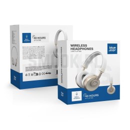 BLUE STAR słuchawki bezprzewodowe bluetooth nagłowne BH02 białe