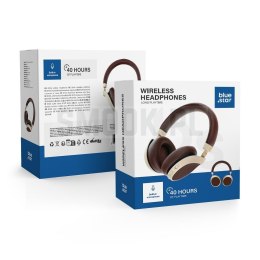 BLUE STAR słuchawki bezprzewodowe bluetooth nagłowne BH06 brązowe
