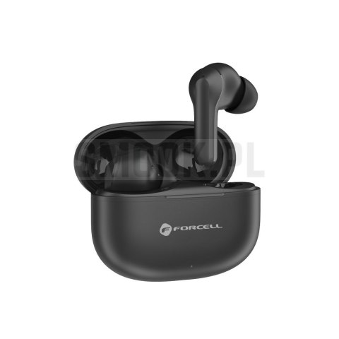 FORCELL F-AUDIO Bass Engine słuchawki bezprzewodowe bluetooth TWS ANC + ENC + TUYA APP czarne