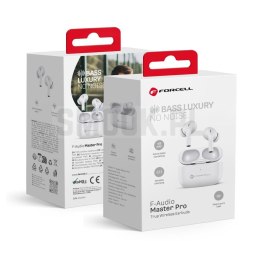 FORCELL F-AUDIO Master Pro słuchawki bezprzewodowe bluetooth TWS białe