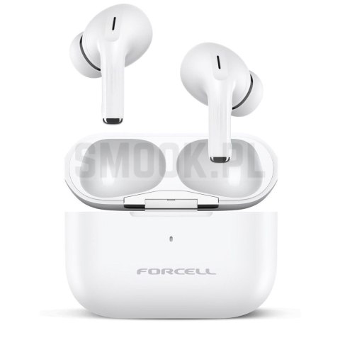 FORCELL F-AUDIO Master Pro słuchawki bezprzewodowe bluetooth TWS białe