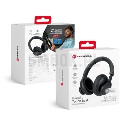 FORCELL F-AUDIO Touch Beat słuchawki bezprzewodowe bluetooth nagłowne ANC czarne